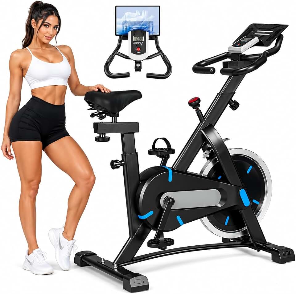 Bicicleta Ergométrica Spinning Ajustável Roda de Inércia 15 kg Profissional Suporta 120kg Academia Residencial Cardio Fitness Design Moderno Alta Performance - CIRCUS