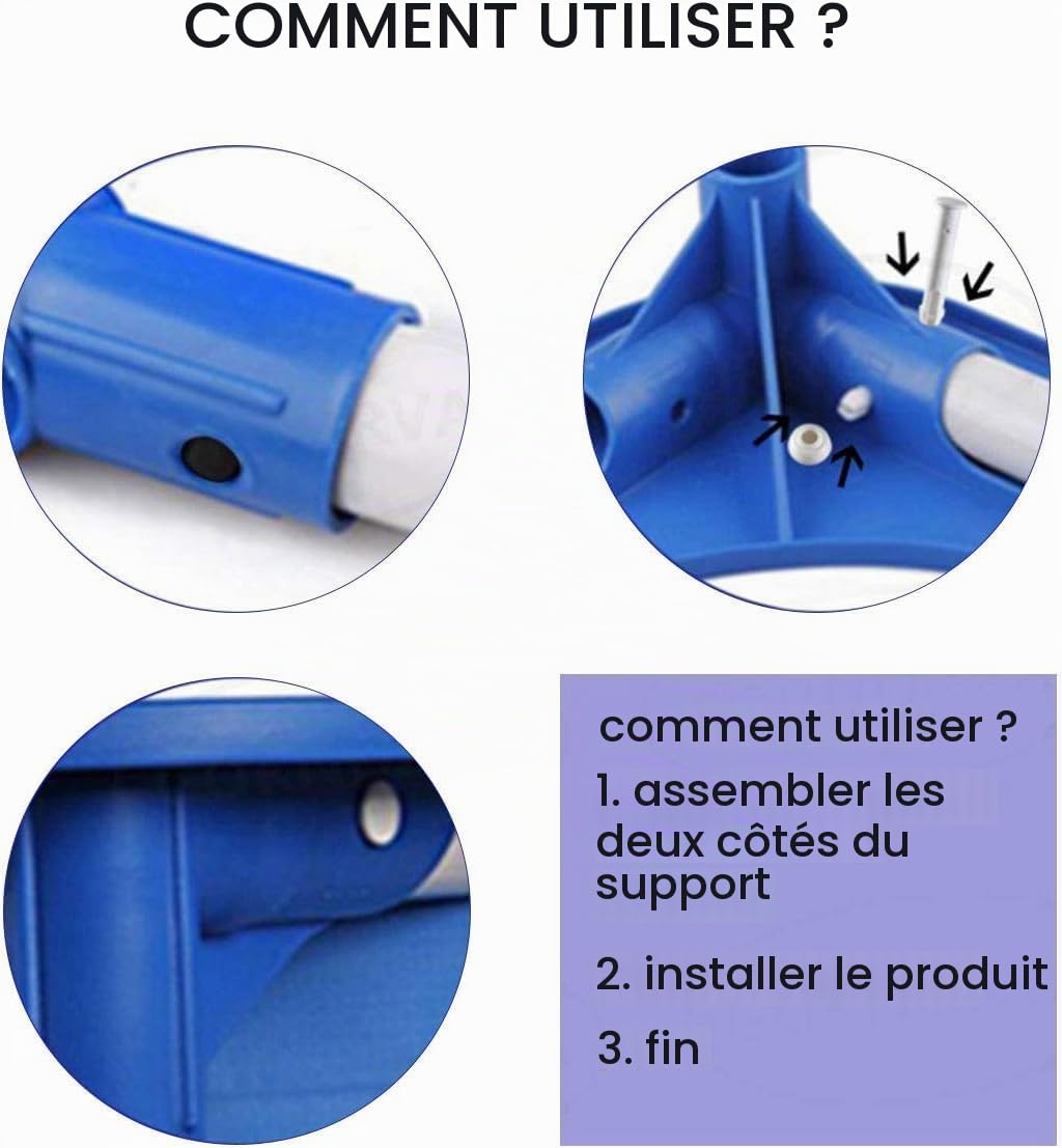 10 Pièces Goupilles en Plastique pour Intex Round Metal Frame Pools Pièces de Rechange pour Joints de Piscine pour Joints de Piscine,Remplacement de pièces de Rechange Joint Pins (6cm/2.36in)
