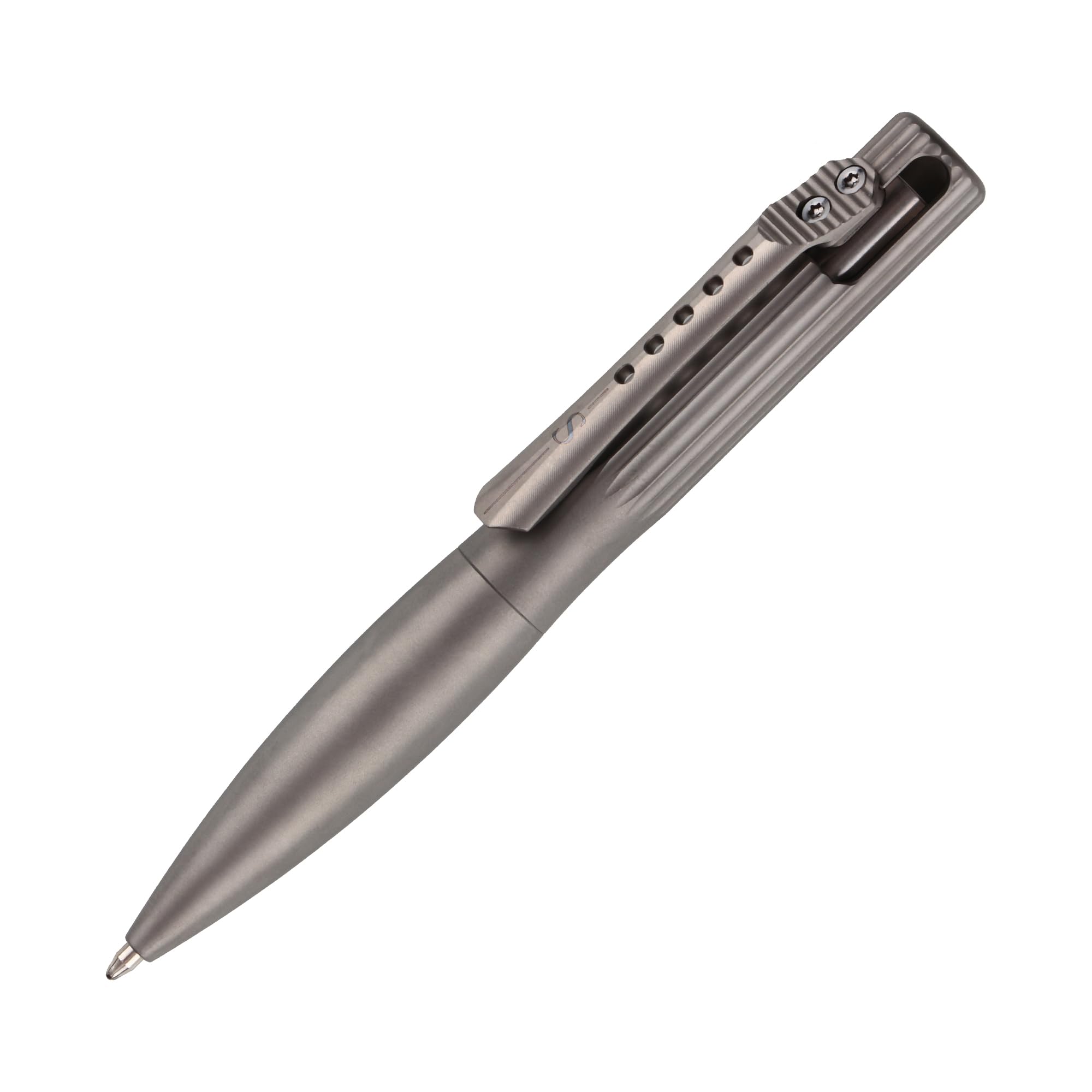 SMOOTHERPRO Titanium Wide Grip Bolt Action Pen, Natural