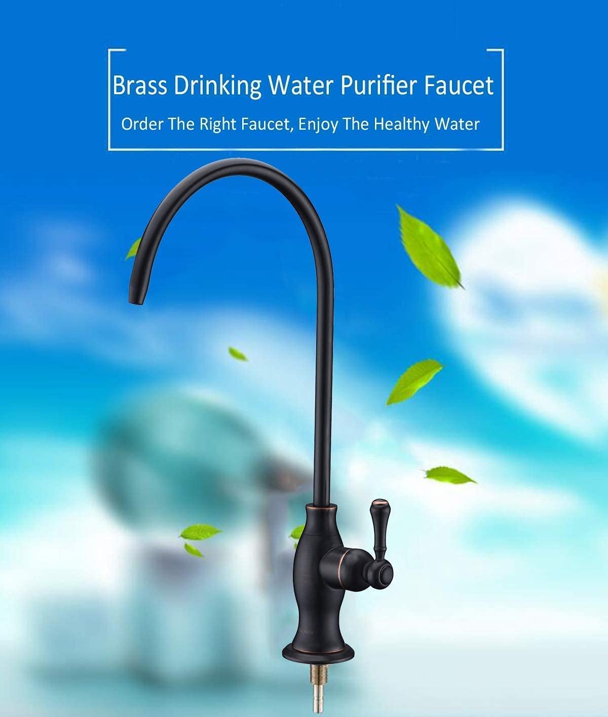 Delle Rosa Drinking Water Purifier Faucet, Oil Rubbed Bronze, Ceramic Cartridge, Non-Air Gap, Easy Installation