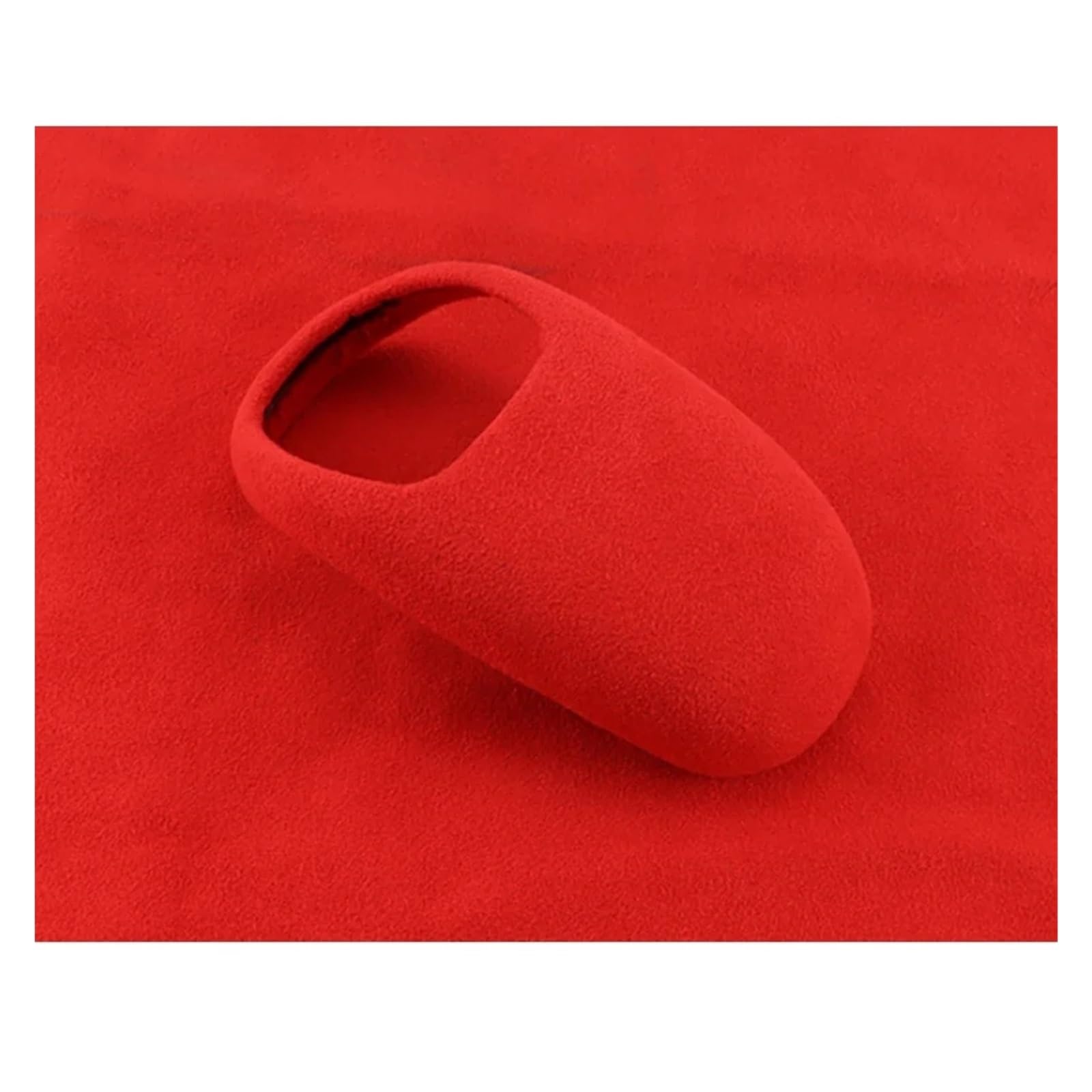 Dwtnmex Red Gear Shift Knob For Jeep For Grand For Cherokee 2014 2015 Auto Gear Shift Knob Head Suede Cover Trim Styling Interior Car Molding(Red)