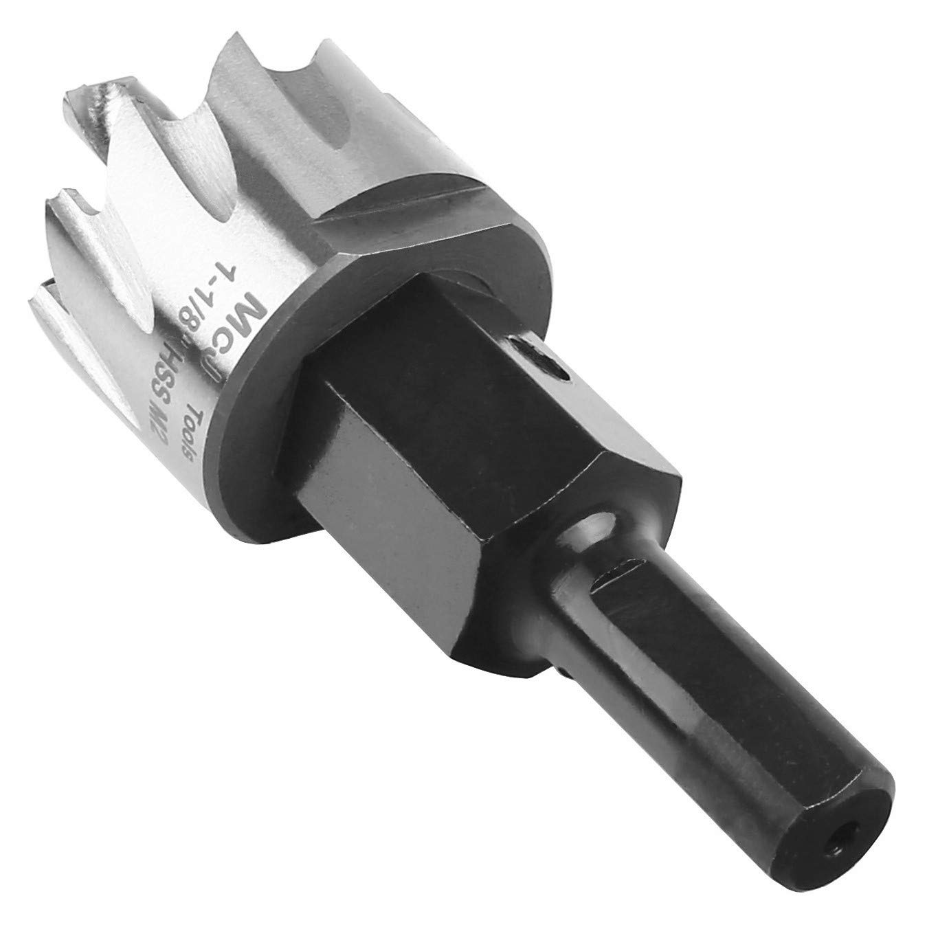 McJ Tools 1-1/8 Inch HSS M2 Drill Bit Hole Saw for Metal, Steel, Iron, Alloy, Ideal for Electricians, Plumbers, DIYs, Metal Professionals