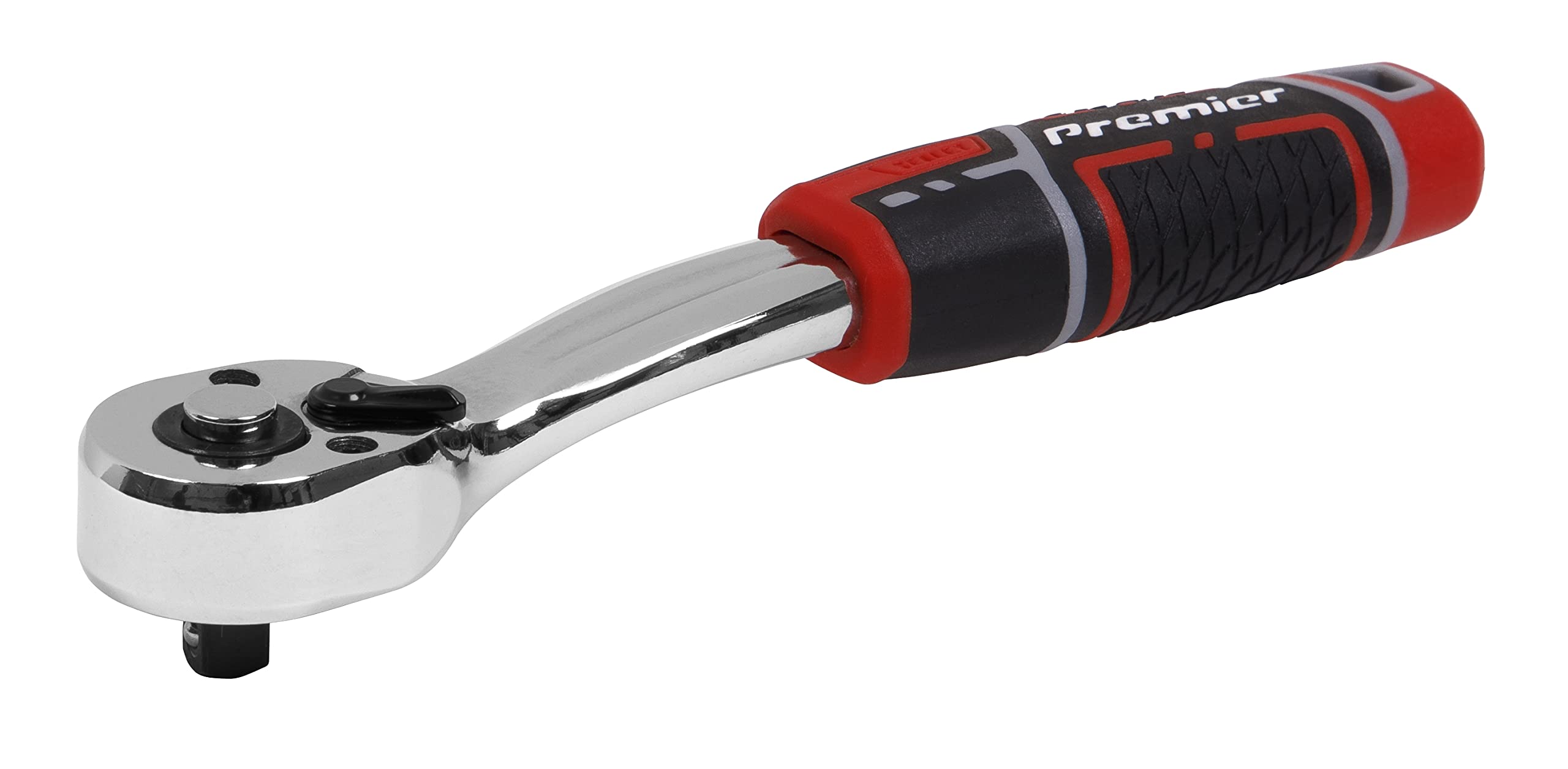 Sealey AK8937 Premier Offset Ratchet Wrench with Flip Reverse 1/4""Sq Drive
