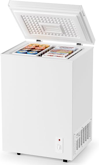 BODACIOUS Chest Deep Freezer - Manual Defrost, White - 5.0 Cu. Ft