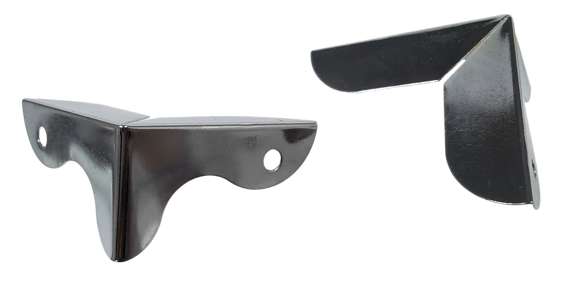 C. B. Gitty8pc. Art Deco-Style Chrome Box Corners