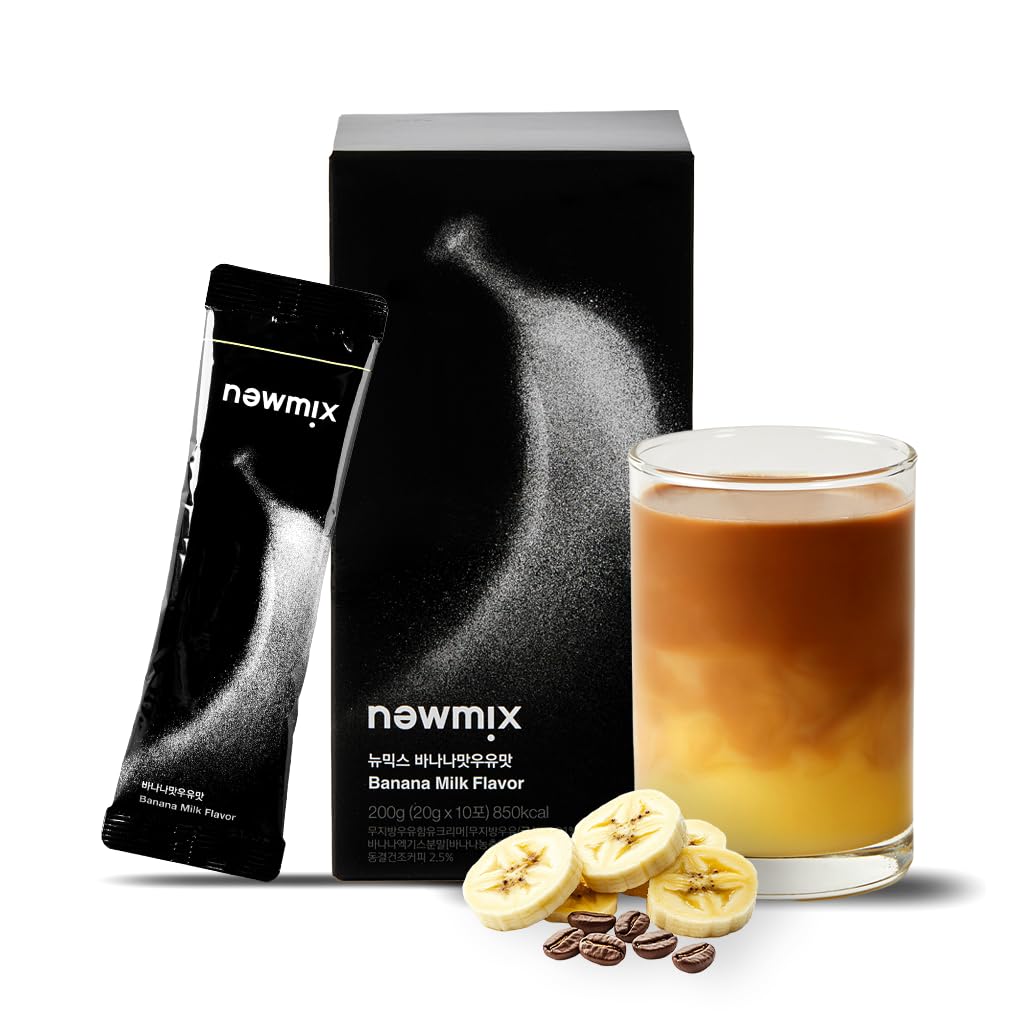 Amazon.com : newmix Banana Milk Flavor Korean Instant Coffee