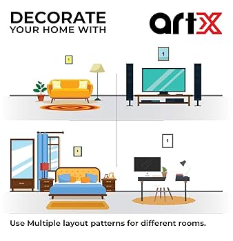 Amazon｜ArtX チャーリー・チャップリン 抽象フレーム入りマルチ