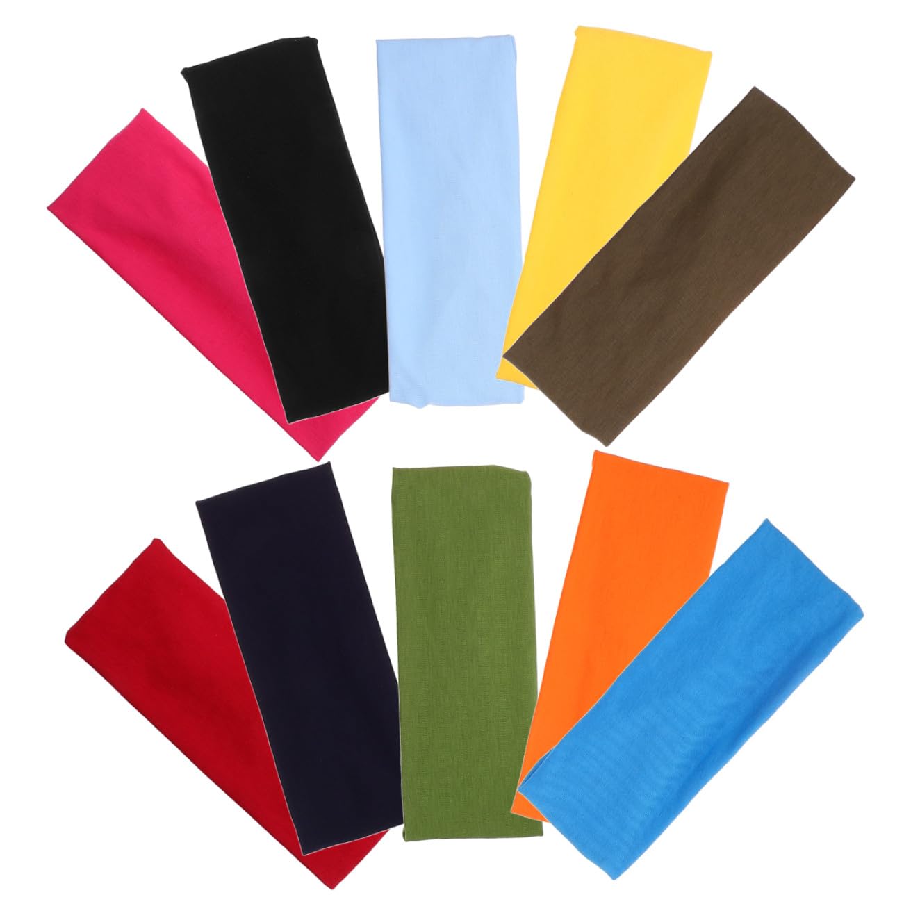 Ipetboom Fascia da Yoga Traspirante 10pezzi Fasce per Allenamento Sportivo Antiscivolo Donna Uomo Fitness