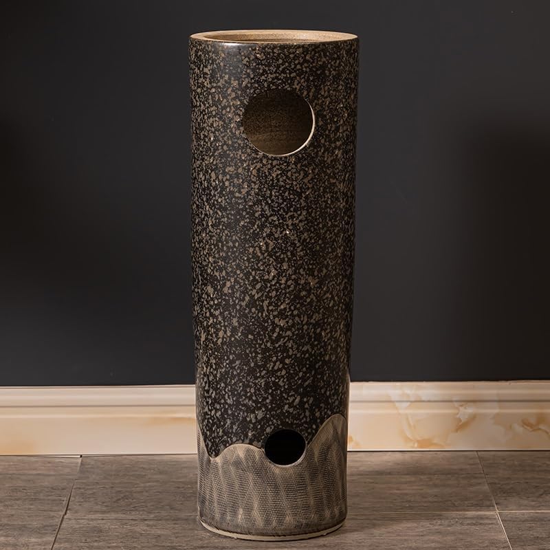 Bathroom Countertop Vessel Sink Home Balcony Column Sink Wash Basin Ceramic Hotel Pedestal Sink Vanity