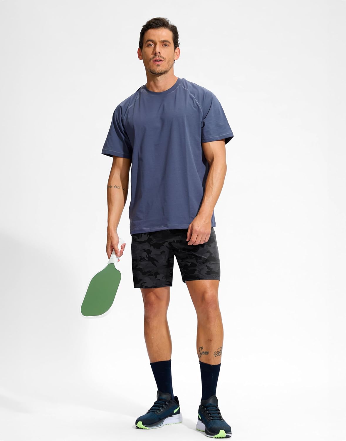 Soothfeel Men's Athletic Workout Shorts with Zipper Pocket 5"/7" Running Gym Shorts for Men Lightweight Quick Dry Tennis - Image 7