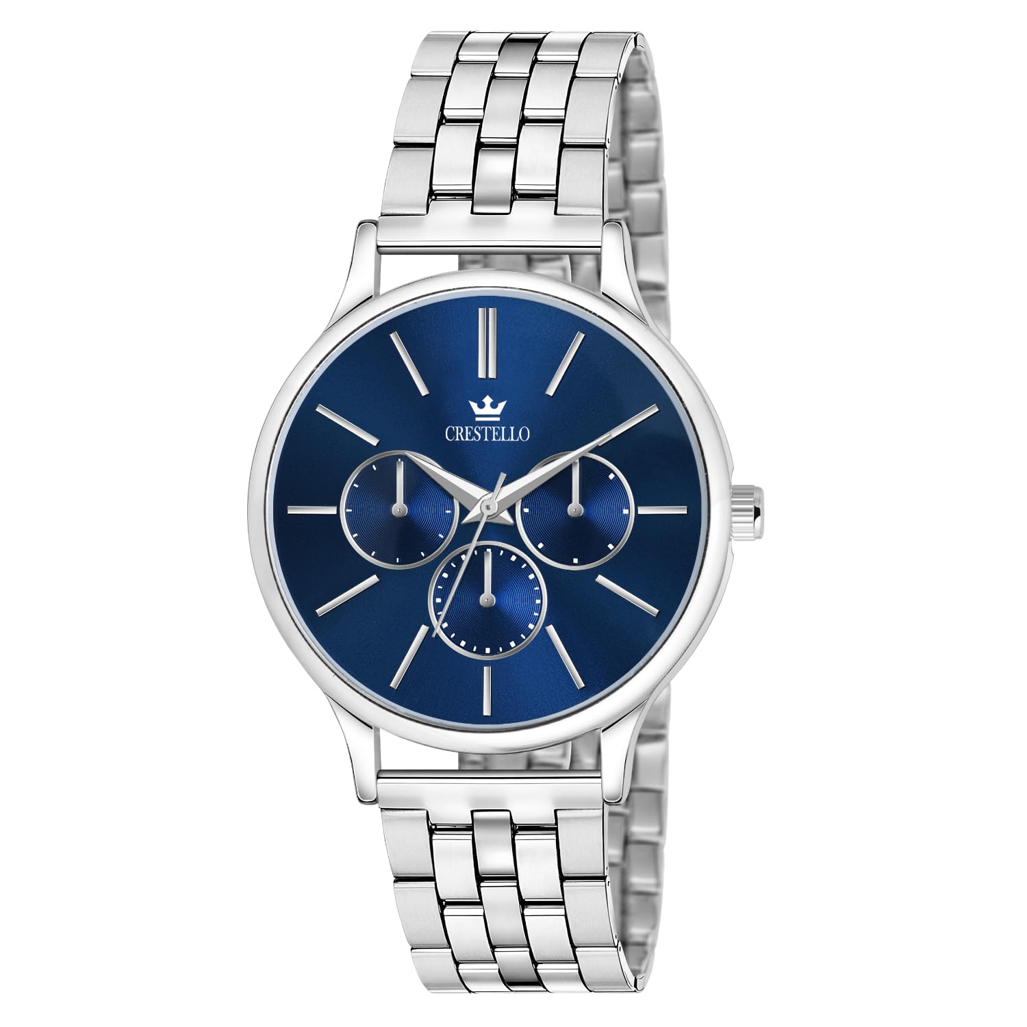 Stainless Steel Chain with Chrono-Design Analog Dial Wrist Watch for Women (Black/Blue/Teal Green Dial) | CR-L377-CH-image-36