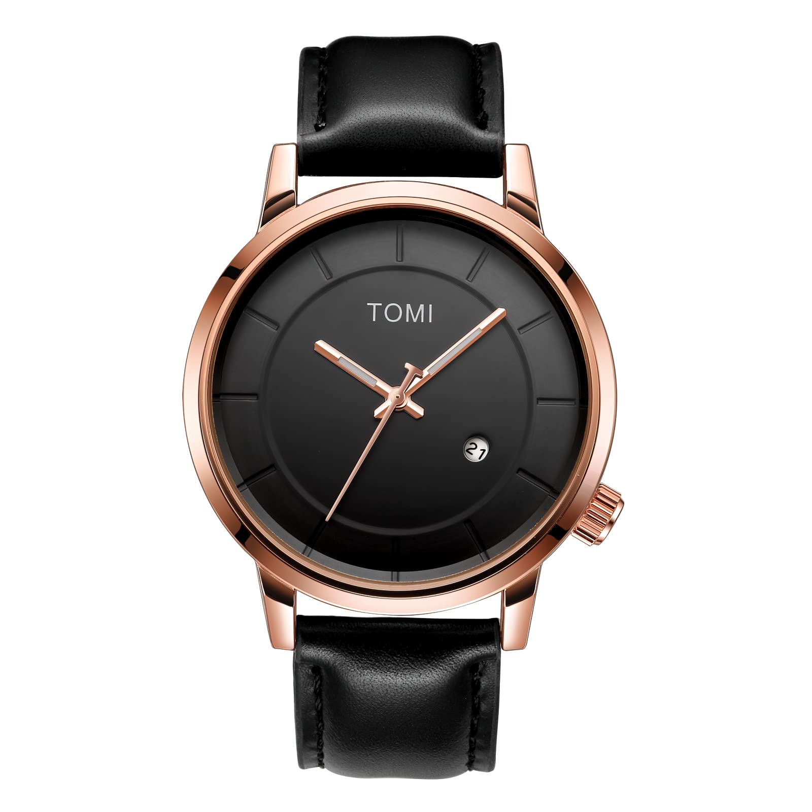 TOMIFashion Business Mens Quartz Wrist Watches Reloj para Hombre Gifts for Men Students Women Him Boyfriend