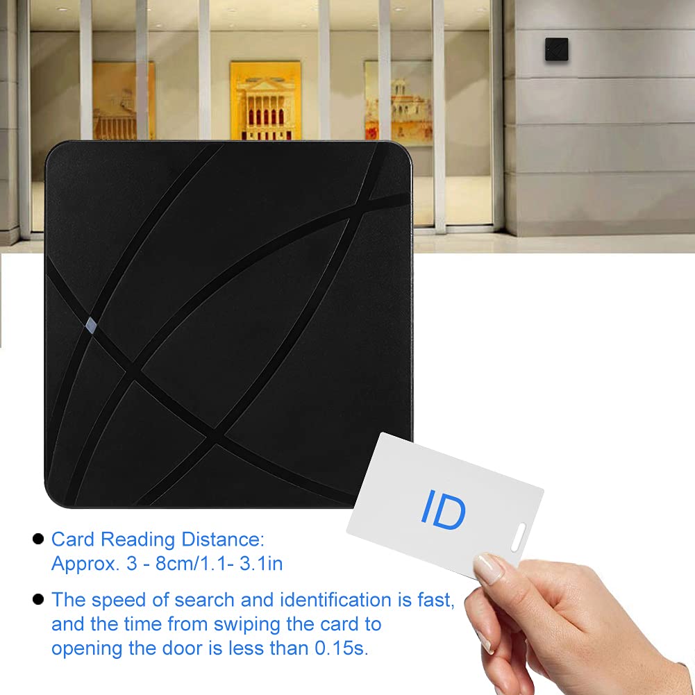 UP004 Wiegand-Zugangskartenleser, IP68 wasserdichte 26-Bit-Schnittstelle RFID Wiegand-Zugangskartenleser Unterstützung ID-Karte IC-Karte DC9-16V für das Zugangskontrollsystem (AUSWEIS)