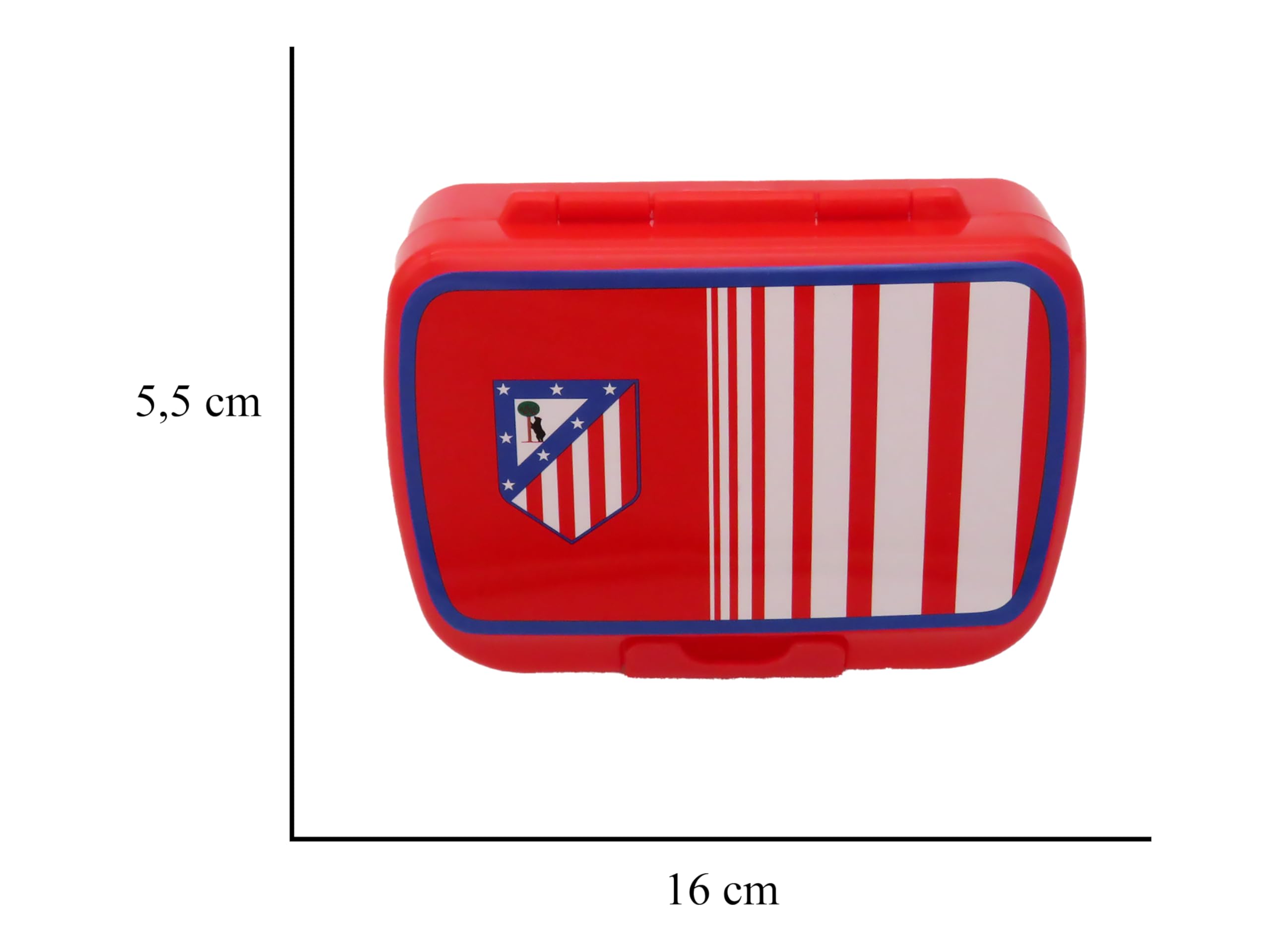 Atlético de Madrid Sandwichera Tartera Lonchera Transportador de Alimentos Rojo Oficial