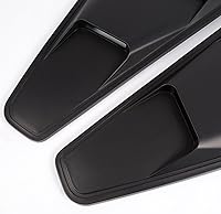 Vista 5 de G-PLUS Rejillas de Ventana Cubierta de la Cuchara Reemplazo De Ventilación Para Ford Mustang 2005-2014 1/4 Cuarto Lado Negro