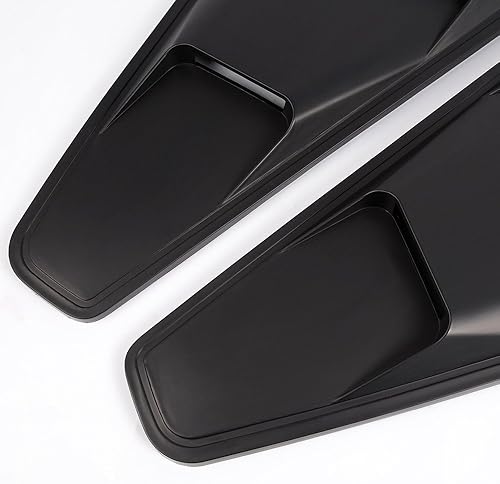 Miniatura 5 de G-PLUS Rejillas de Ventana Cubierta de la Cuchara Reemplazo De Ventilación Para Ford Mustang 2005-2014 1/4 Cuarto Lado Negro