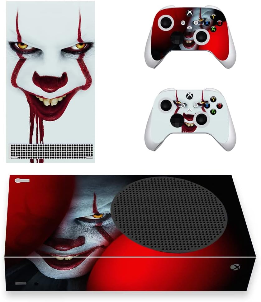 VanknightXB Series S Slim Console Controllers Skin Decals Horror Vinyl Stickers Wrap for XB Series S Console Ghost