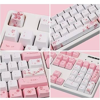 Amazon | PBTチェリーキーキャップ104キーセット、キーキャップ