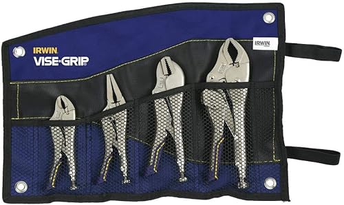 IRWIN VISE-GRIP - Alicates de bloqueo, liberación rápida, juego de 4 piezas (IRHT82592)