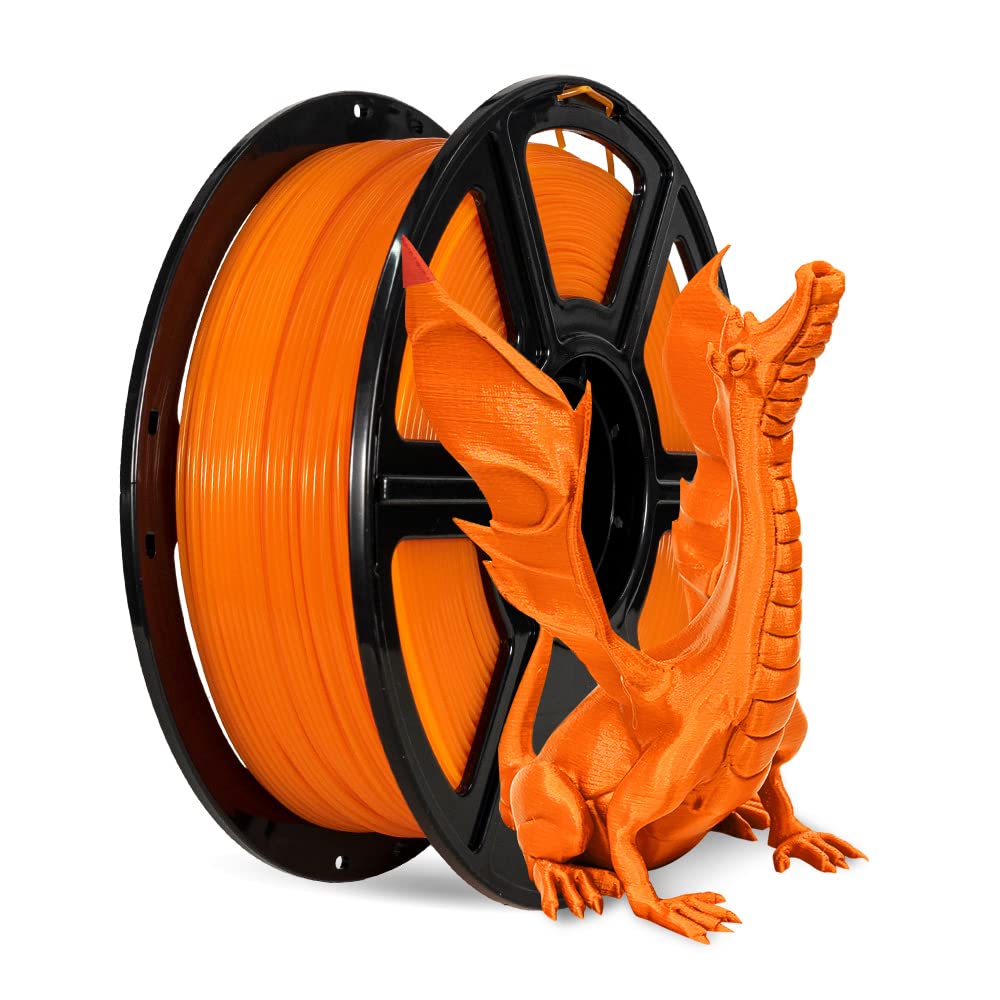 Flashforge® Filamento per stampa 3D PLA 1.75mm 1KG/Rotolo Adatto alla maggior parte delle stampanti FDM (arancia)