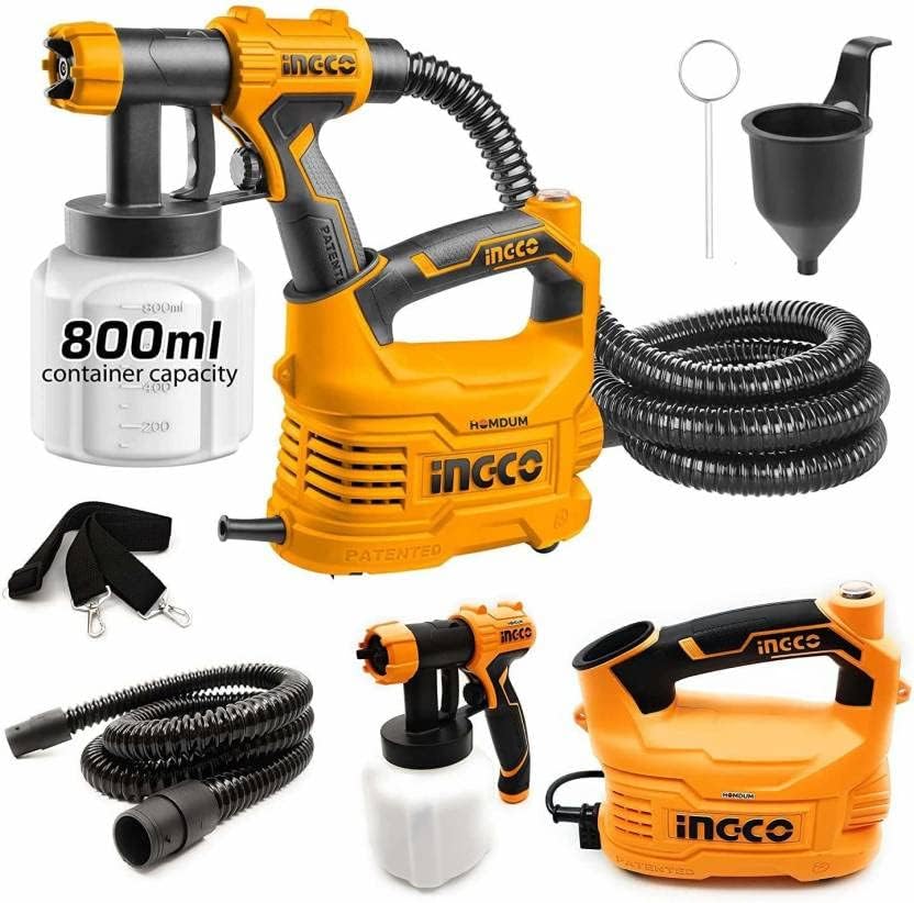 Image of Ingco Spray Gun Spg550 Hvlp Sprayer (Orange), ac