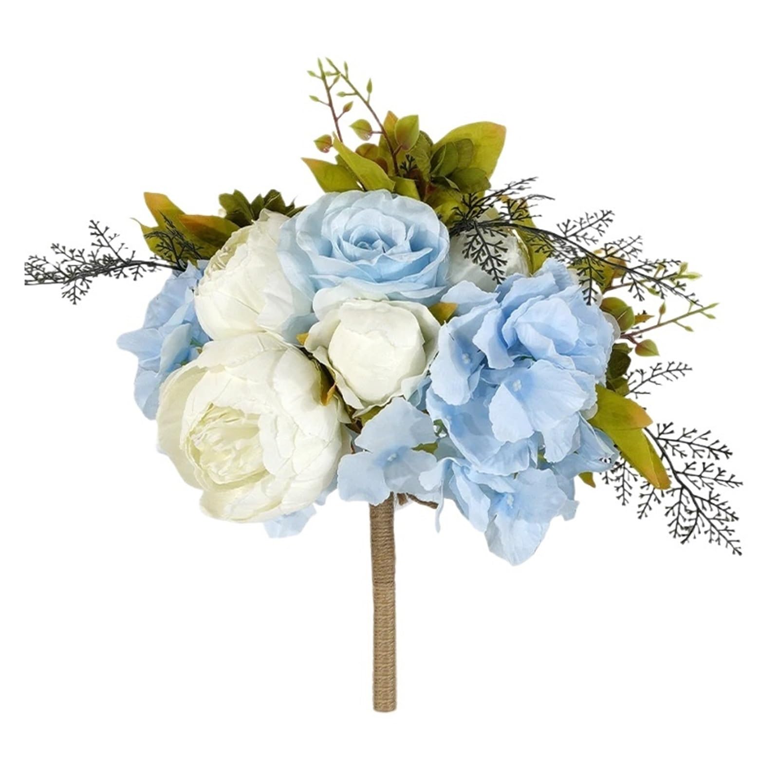 Casetlong 1pc Bouquet Artificial Flowers Home Decoration Wedding Party Event Scene Layout(Blue)
