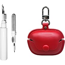 [3 in 1] TSVSXS Case Compatible with Bose Ultra Open Earbuds, Soft Leather Shockproof Protective Cover for Bose Open Ear Wireless Earbuds with Cleaning Kit