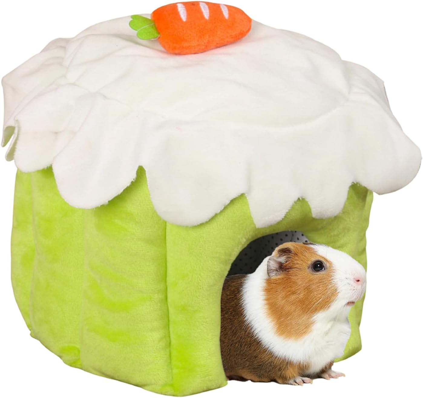 Bunny Bed - Cake Shape Bottomless Nest Warm - Pet House | for Hamster Chinchilla Ferret Gerbil Sugar Glider Small Animal Winter Sleeping Playing Cage