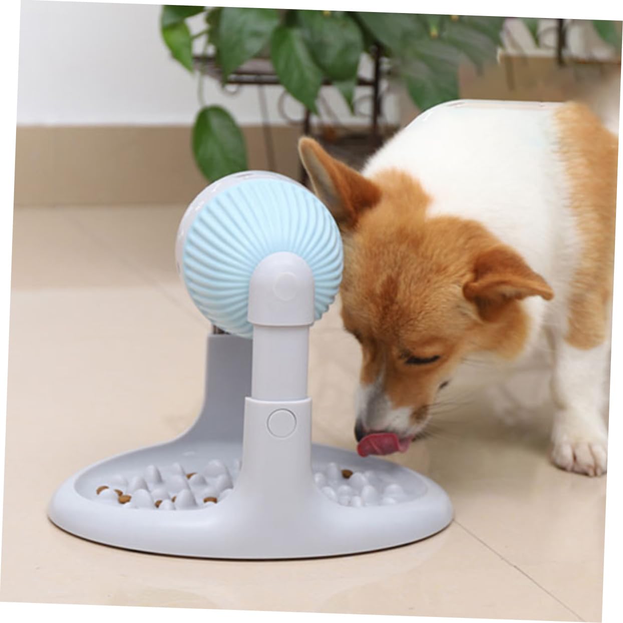 Sosoport Dispenser Alimentare Interattivo Regolabile Per Cani e Gatti Gioco Anti-sozzo Con Base Antiscivolo e Funzione Di Distribuzione Lenta