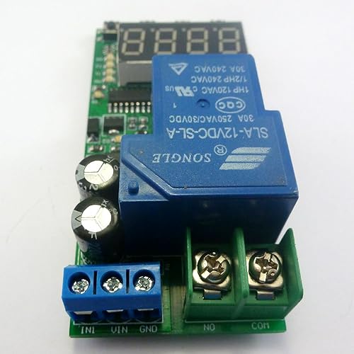 Miniatura 9 de eletechsup Módulo de relé de retardo de temporizador multifunción DC 12V 30A de alta potencia de encendidoapagado ajustable para motor PLC LED coche