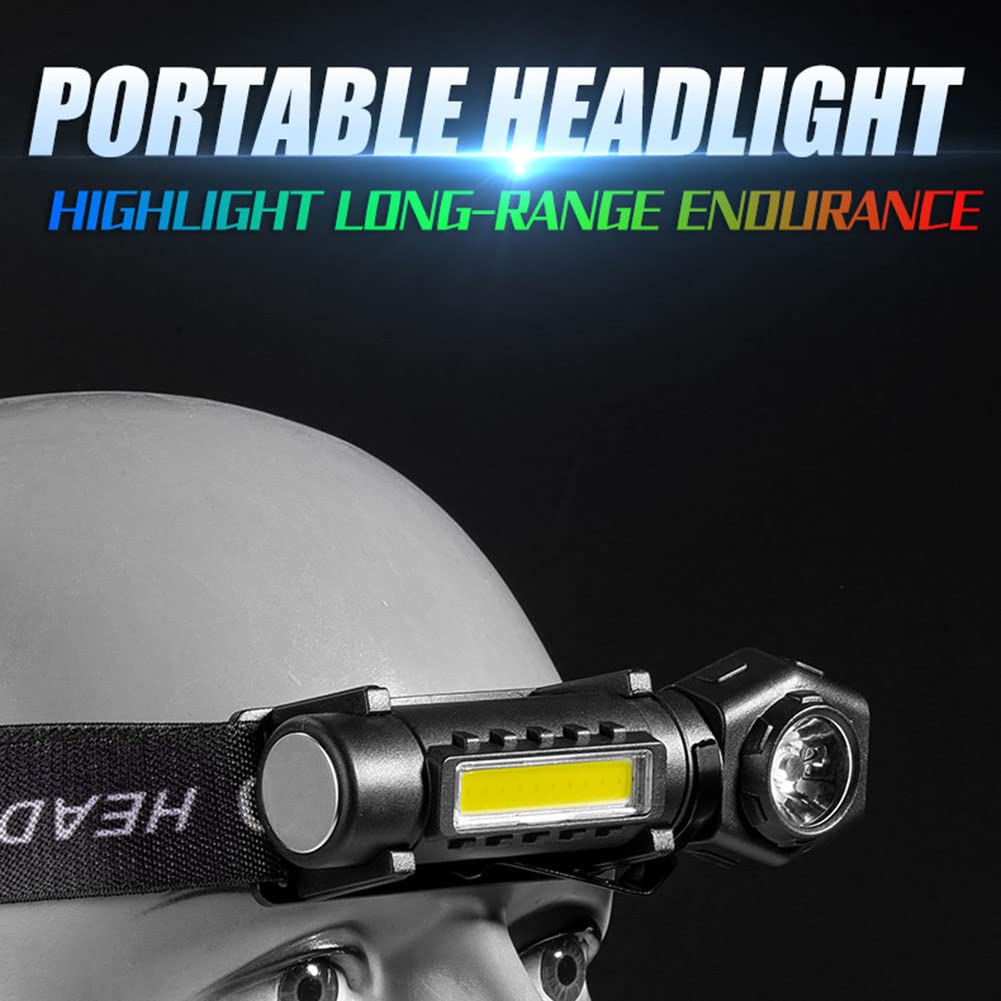 Torcia LED Ricaricabile USB 5 LED+COB – 500 Lumen, 4 Modalità, Impermeabile IPX4, Per Campeggio E Emergenza - 4