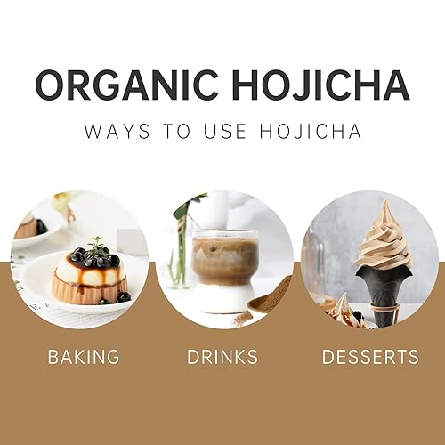 Miniatura 3 de Hojicha Powder Orgánico Matcha Tostado Té Verde Polvo Estilo Japonés (1.76 oz)
