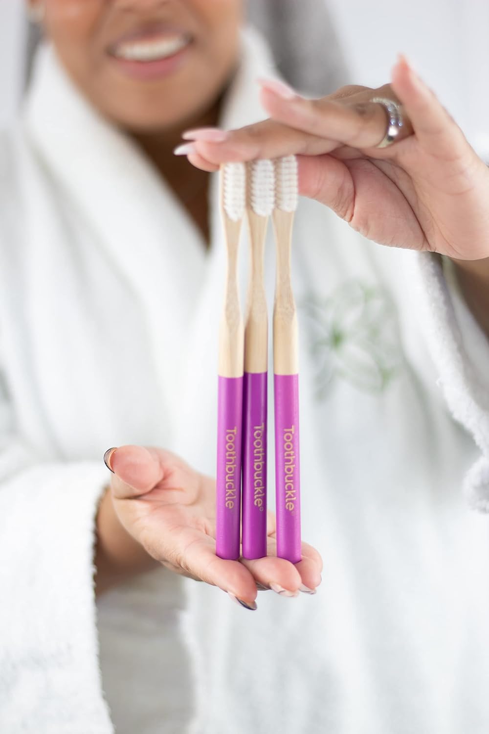 Four Vegan, Fully Recyclable Bamboo Toothbrushes BigaMart