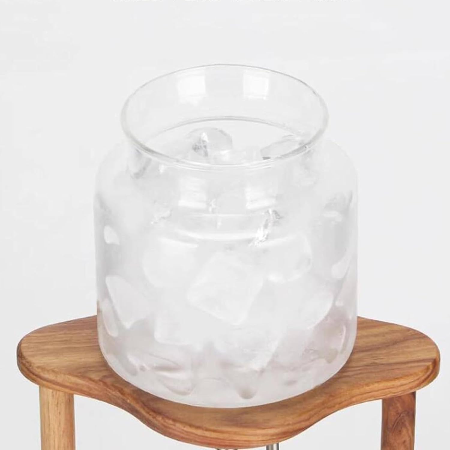 Ice Drip Coffee Maker, Cold Brew Coffee Maker Drip Tower, Portable Iced Coffee Cold Brew Drip Tower, with Adjustable Water Flow, Wooden Bracket, for Home Office,15 * 41.5cm