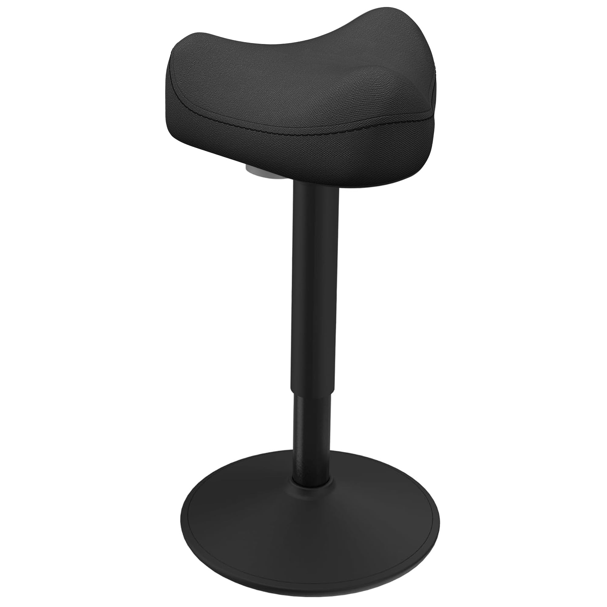 Photo 1 of Yonsaeik Standing Stool, Adjustable Ergonomic Office Chair Standing Desk Chair Swivel 360 Degree Swivel Tilting Balance with Saddle Seat for Active Learning Sitting
