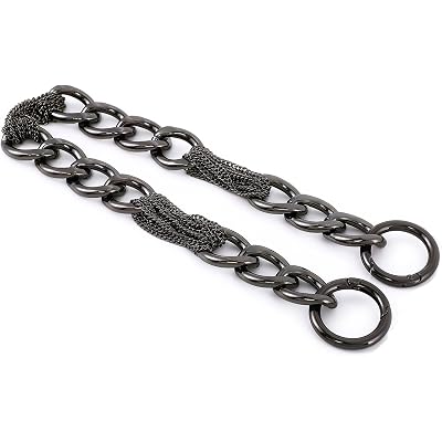 Yichain Classy Metal Tassels Bag Chains Purse Handles Shoulder Strap Replacement Charms Accessories (Black Big 17'')