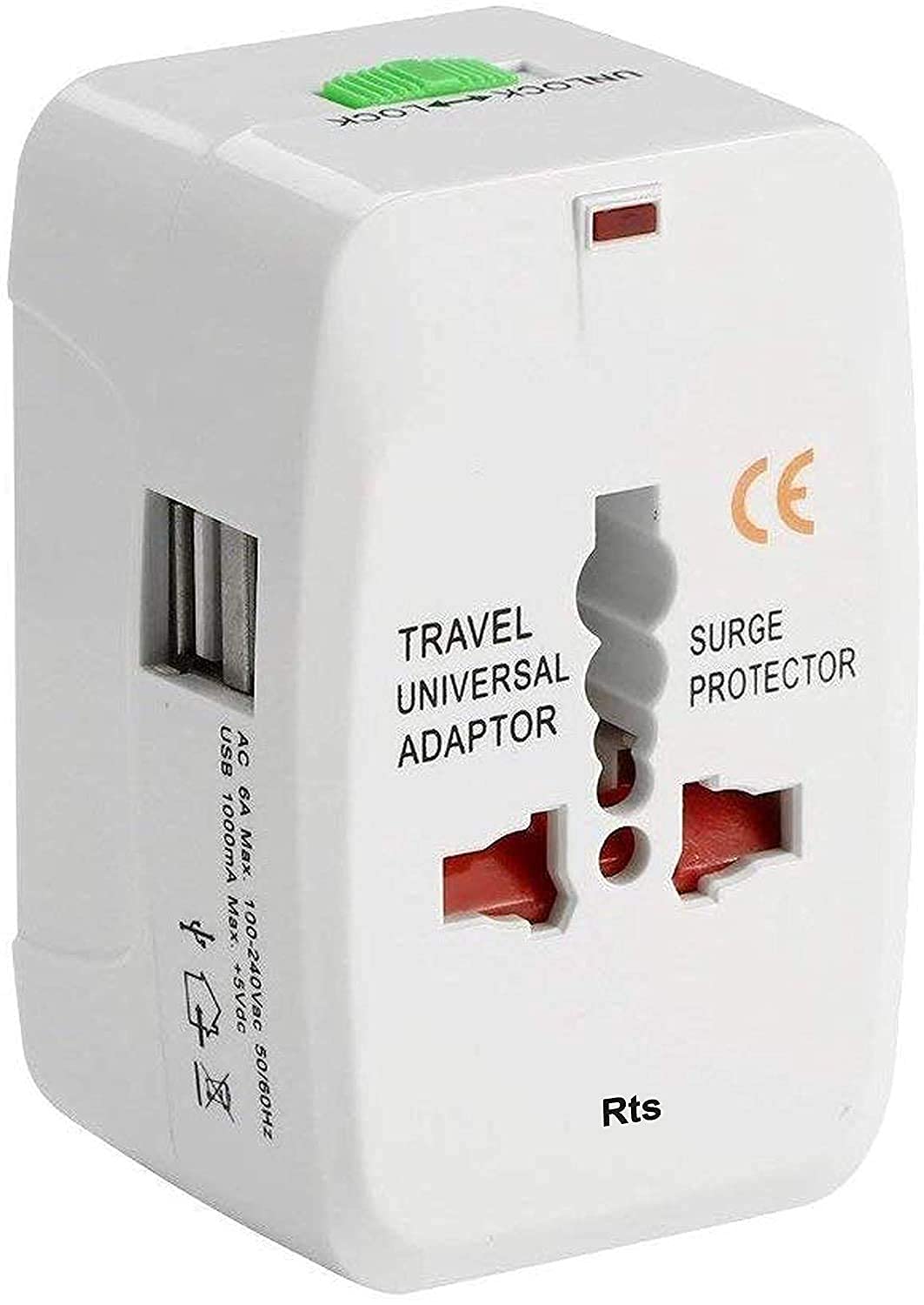 DZOPE Universal Travel Adapter with Dual USB Charging Ports – All-in-One Worldwide Plug Adapter for USA, EU, UK, AUS – Portable Wall Charger for Cell Phones, Laptops & Devices-picture-24