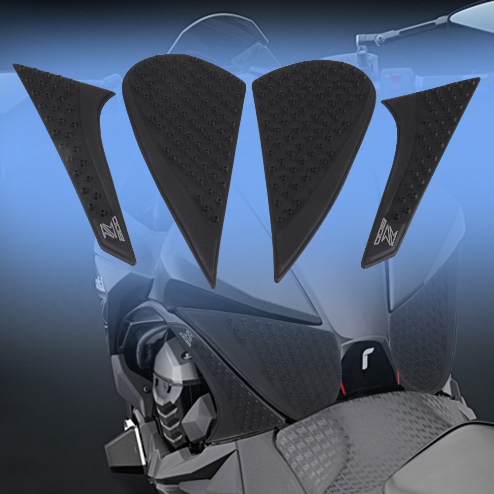 Qiilu Motorrad Paar Anti-Rutsch-Gas Tank Traction Pad Knie Grip Aufkleber für Kawasaki Z800 13-16