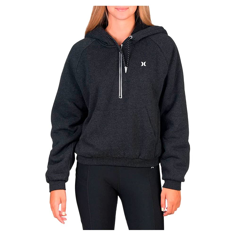 Hurley W Telluride Sherpa Half Zip Black Heather