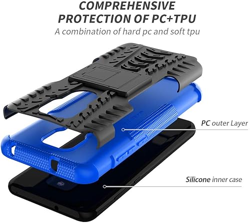 Miniatura 3 de Funda para Moto G Play 2021, funda Moto G Play con protector de pantalla HD, protector de silicona a prueba de golpes con función atril para Moto G
