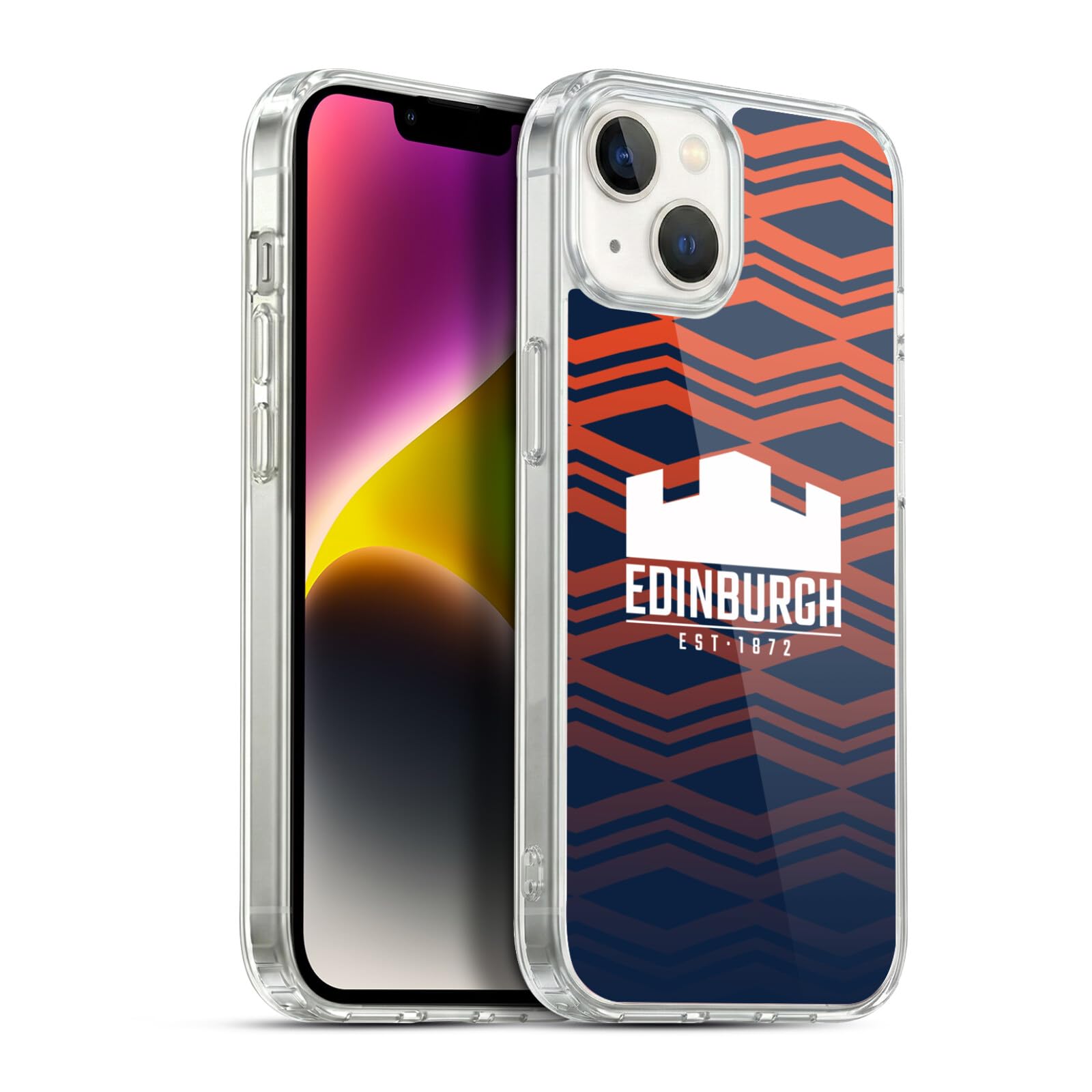 Funda de gel suave Edinburgh Rugby iPhone 14 Plus carcasa Head Case 7