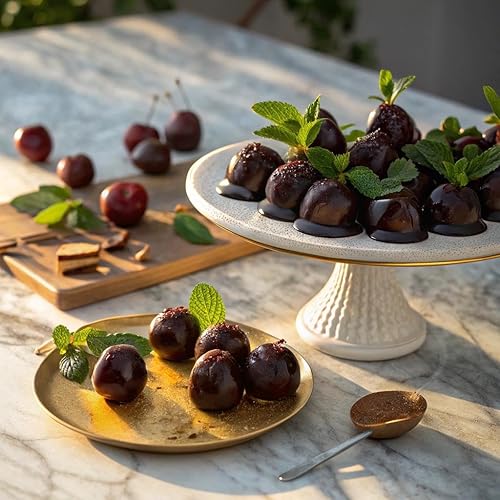 Miniatura 99 de DORREL - Dátiles cubiertos de chocolate negro belga (Medjool) con relleno de cacahuetes salados, aperitivo de chocolate vegano de alta energía