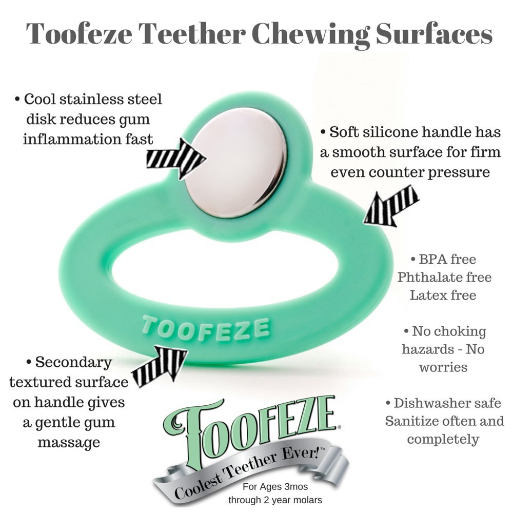 Toofeze Baby Teething Toys (Mint Green 