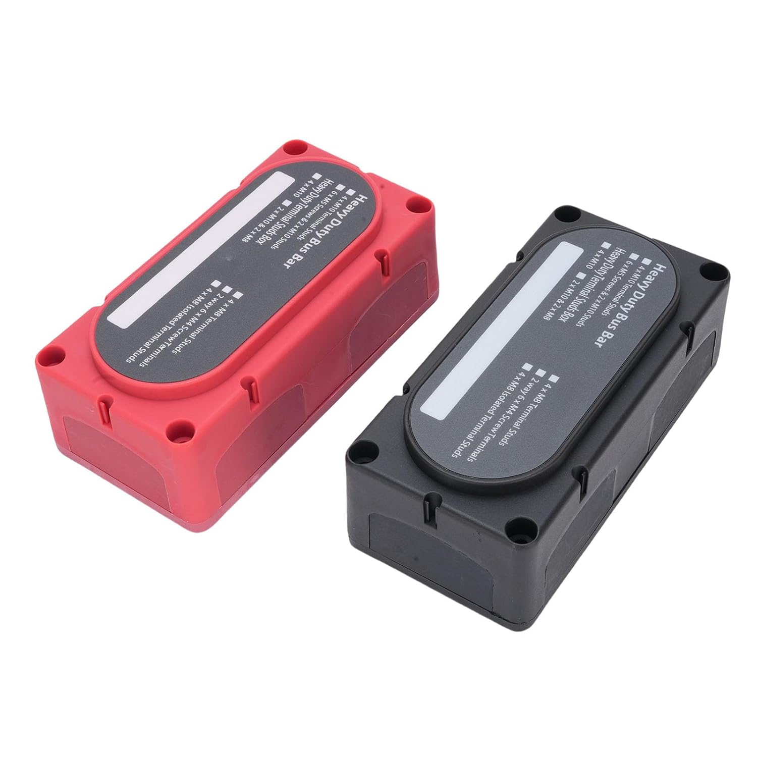 12V 150A Power Distribution Block, Bus Bar Terminal with 12 Way M8 Terminal and Retardant PC Base, for Automotive RV Marine Electrical Systems