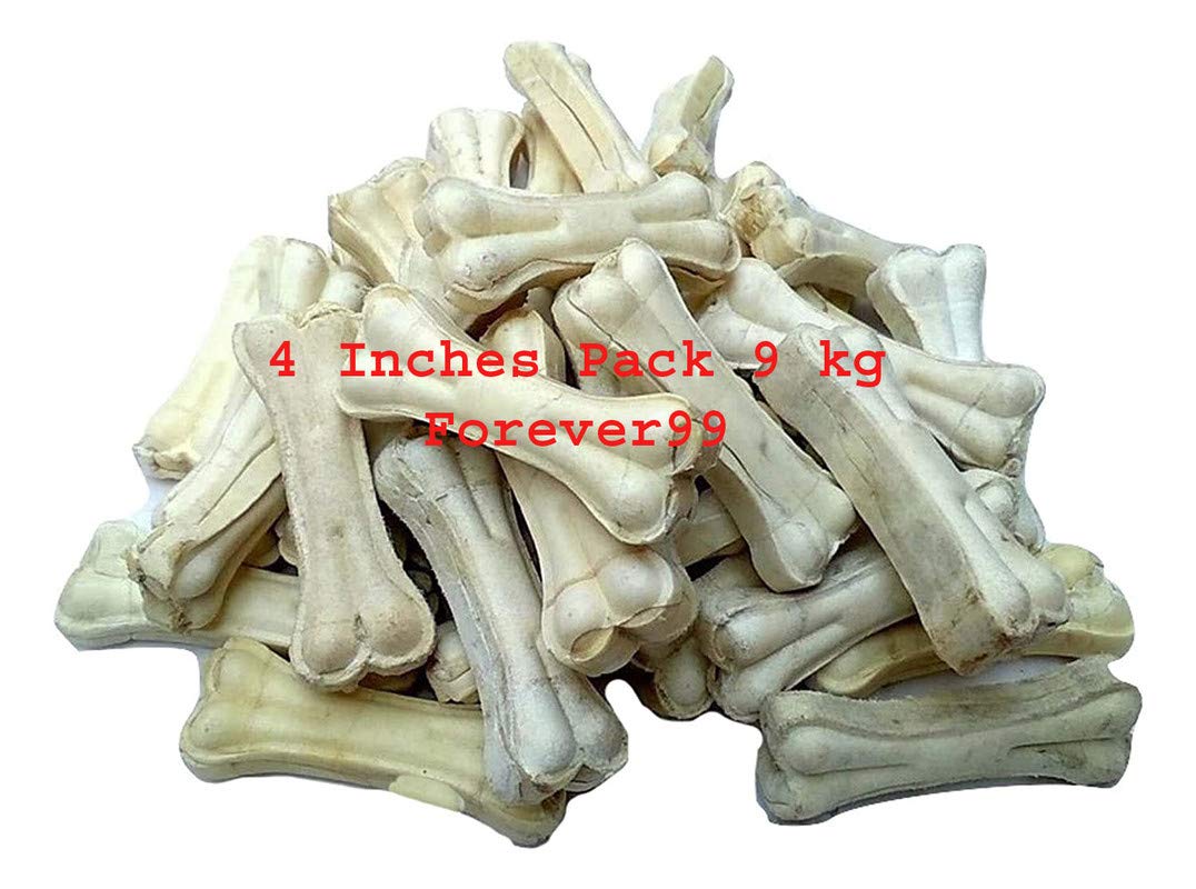 Forever99 Pet Shop Rawhide Pressed Chew Dog Bone Dog Food Bone Stick |Rawhide Bones for Dogs| Dog Bones for Adult Dog 4 Inches Pack 9 kg (B089N311DK) Amazon Price History, Amazon Price Tracker
