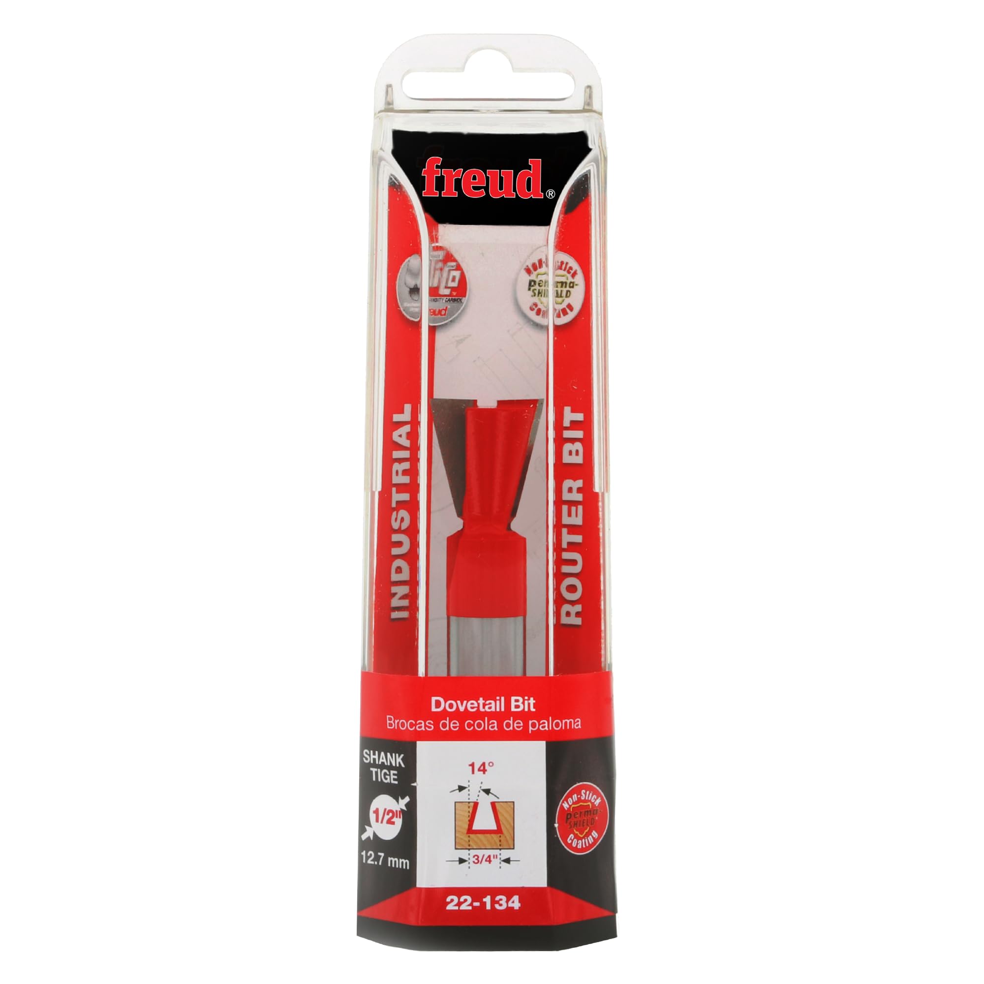 Freud - Broca de cola de milano (3/4" (diámetro) con vástago de 1/2" (22-134)