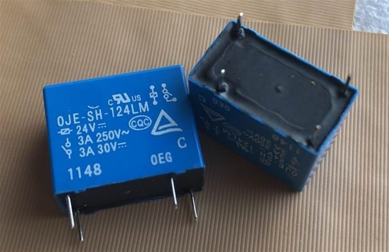 Relais OJE-SH-124LM 24V réparer circuit imprimé défectueux 4 pins