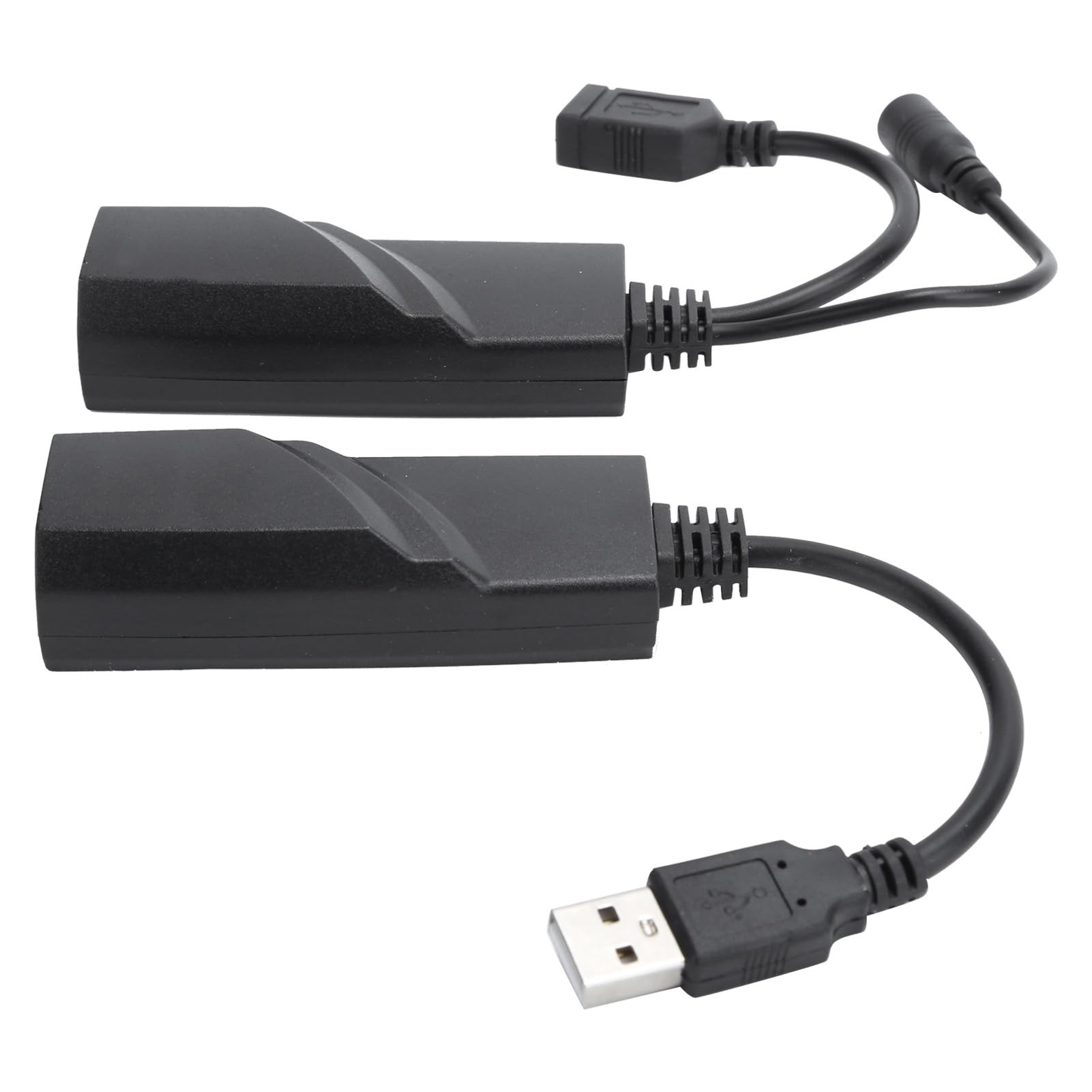 Câble d'extension réseau, Adaptateur de convertisseur USB 2.0 vers RJ45 de Petite Taille Extender CAT5E / CAT6 100-240V pour caméras USB, imprimantes, webcams, claviers(EU)