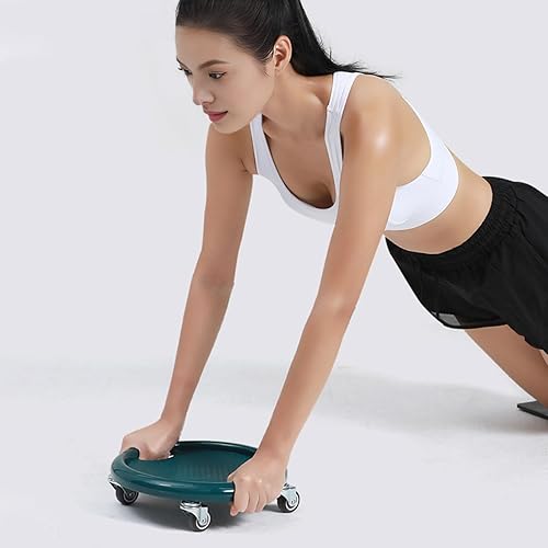 Miniatura 2 de Rueda de rodillos abdominales con alfombrilla de rodilla, tabla de rueda abdominal multifuncional para mujer con rotación de 360, ejercitador