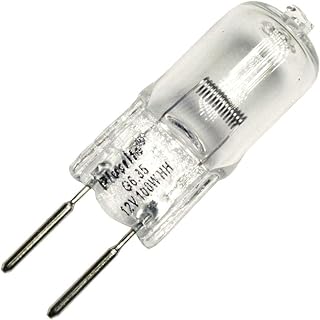 Plusrite 3308 JC100/CL/G6.35 Bi Pin Base Single Ended Halogen Light Bulb